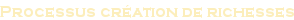 Processus création de richesses